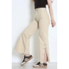 Paça Çıtçıtlı Palazzo Kot Pantolon Bej - 410390.2141.