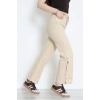 Paça Çıtçıtlı Palazzo Kot Pantolon Bej - 410390.2141.