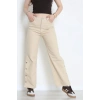 Paça Çıtçıtlı Palazzo Kot Pantolon Bej - 410390.2141.