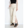 Paça Çıtçıtlı Palazzo Kot Pantolon Krem - 410390.2141.