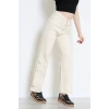 Paça Çıtçıtlı Palazzo Kot Pantolon Krem - 410390.2141.