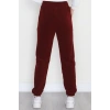Paça Lastikli Polar Eşofman Altı Bordo - 51001.053.