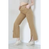 Paça Püskül Yırtmaçlı Palazzo Jean Camel - 410163.2141.