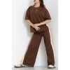 Paça Yırtmaçlı Eşofman Takımı Kahvebej - 52218.1857.