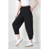 Paraşüt Kumaş Çımalı Şalvar Pantolon Siyah - 71180.1837.
