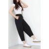 Paraşüt Kumaş Çımalı Şalvar Pantolon Siyah - 71180.1837.