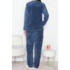 Peluş Pijama Takımı İndigo - 52107.1961.