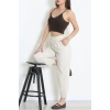 Pensli Keten Pantolon Taş - 7792.1437.
