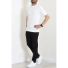Petek Örgü Triko Tişört Beyaz - 71647.2167.