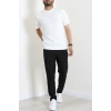 Petek Örgü Triko Tişört Beyaz - 71647.2167.