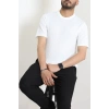 Petek Örgü Triko Tişört Beyaz - 71647.2167.
