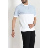 Petek Örgü Triko Tişört Beyazbebemavi - 71594.2167.