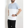 Petek Örgü Triko Tişört Beyazbebemavi - 71594.2167.