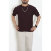Petek Örgü Triko Tişört Bordo - 71593.2167.