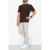 Petek Örgü Triko Tişört Kahve - 71593.2167.