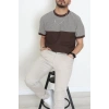 Petek Örgü Triko Tişört Kahvebej - 71594.2167.
