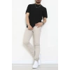 Petek Örgü Triko Tişört Siyah - 71593.2167.