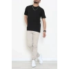 Petek Örgü Triko Tişört Siyah - 71647.2167.