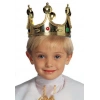 Plastik Kral Tacı Altın Renk Çocuk Boy