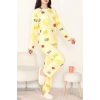Polar Alt Üst Aynı Pijama Takımı Sarı - 168.1287.