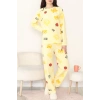 Polar Alt Üst Aynı Pijama Takımı Sarı - 168.1287.