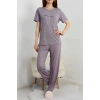 Poliviskon Pijama Takım Füme - 50779.1773.