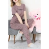 Poliviskon Pijama Takım Patlıcanmor - 50779.1773.