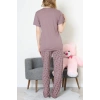 Poliviskon Pijama Takım Patlıcanmor - 50779.1773.