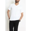 Polo Yaka Bürümcük Erkek Tişört Beyaz - 70928.1937.