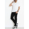 Polo Yaka Bürümcük Erkek Tişört Beyaz - 70928.1937.