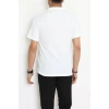 Polo Yaka Bürümcük Erkek Tişört Beyaz - 70928.1937.