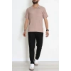 Polo Yaka Bürümcük Erkek Tişört Vizon - 70928.1937.
