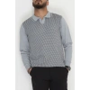 Polo Yaka Erkek Triko Gri - 2570.2052.