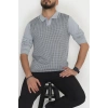 Polo Yaka Erkek Triko Gri - 2570.2052.