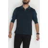 Polo Yaka Erkek Triko Petrol - 2570.2052.