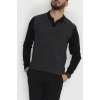 Polo Yaka Erkek Triko Siyah - 2570.2052.