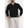 Polo Yaka Selanik Erkek Sweat Siyah - 70863.1567.
