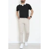 Polo Yaka Triko Tişört Siyah - 71597.2167.