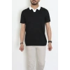 Polo Yaka Triko Tişört Siyah - 71597.2167.