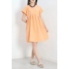 Poplin Kumaş Elbise Açıkturuncu - 40978.701.