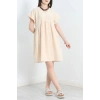 Poplin Kumaş Elbise Bej - 40978.701.