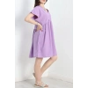 Poplin Kumaş Elbise Lila - 40978.701.