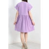 Poplin Kumaş Elbise Lila - 40978.701.