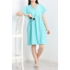 Poplin Kumaş Elbise Turkuaz - 40978.701.