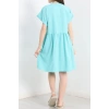 Poplin Kumaş Elbise Turkuaz - 40978.701.