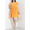 Poplin Kumaş Elbise Turuncu - 40978.701.