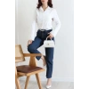 Poplin Kumaş Fit Gömlek Beyaz - 44008.2118.