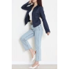 Poplin Kumaş Fit Gömlek Lacivert - 44008.2118.