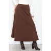 Puf Scuba Kumaş Uzun Etek Kahve - 51104.1355.