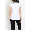 Pul Detaylı Bluz Beyaz - 43996.599.